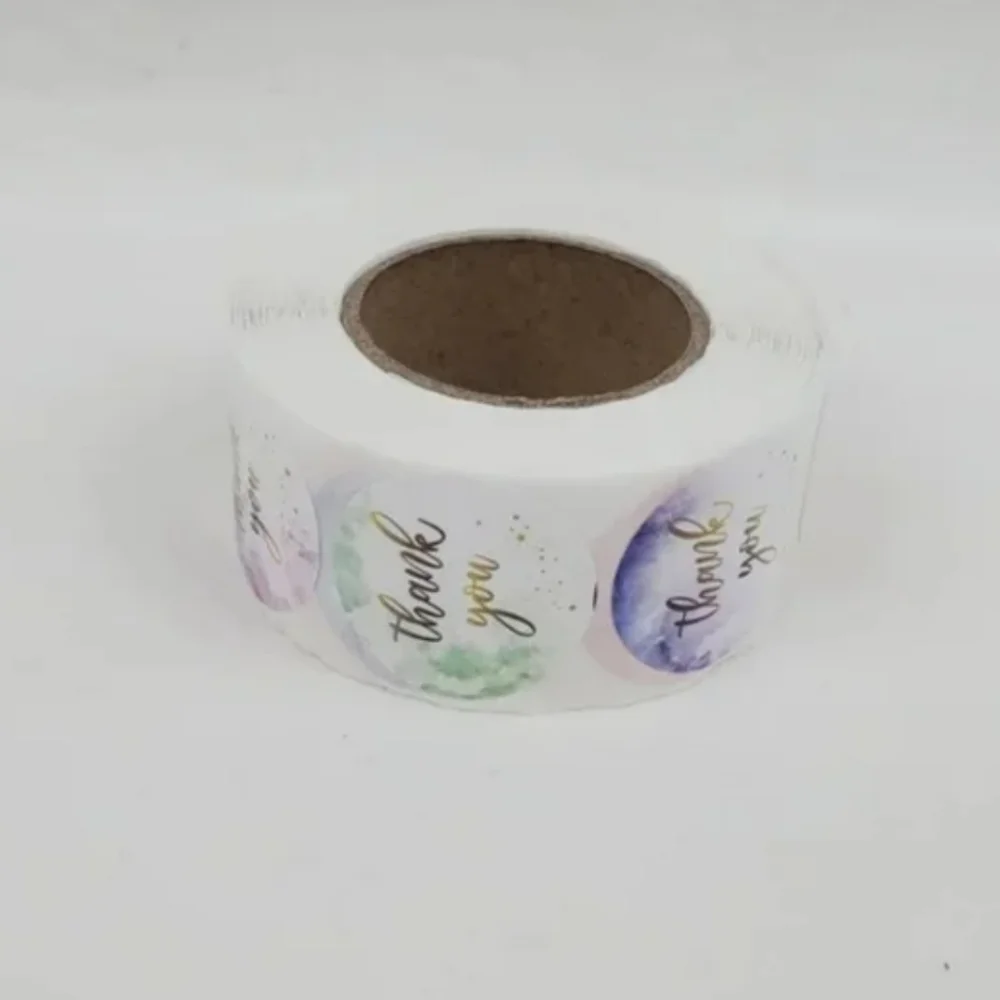 500 Pieces Roll Thank You Sealing Sticker